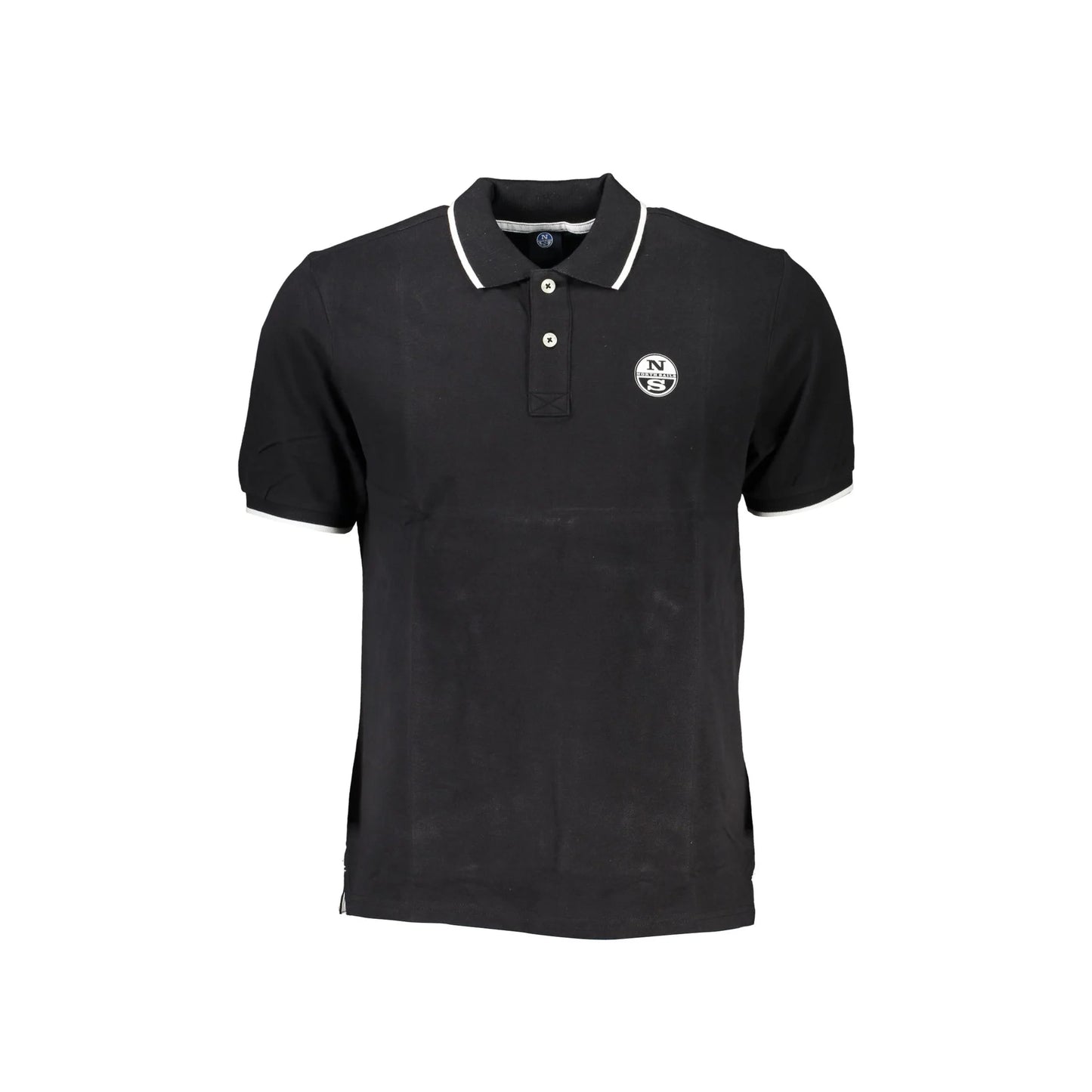 North Sails Polo Maniche Corte Uomo Nera Stampa Logo Nero - foto prodotto