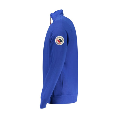 Norway 1963 Felpa Uomo Blu con Zip Felpata Applicazione Logo Felpe - vista 3