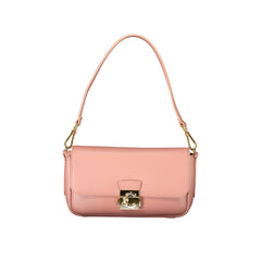 Coccinelle Umhängetasche echtes Leder Damen Rosa mit Logo