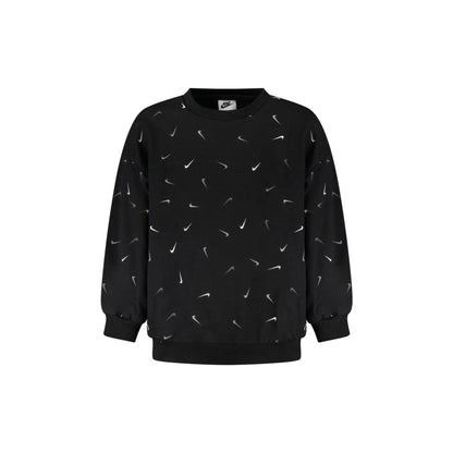 Nike Felpa Maniche Lunghe Unisex Nera Stampa Logo Felpe Nero - foto prodotto