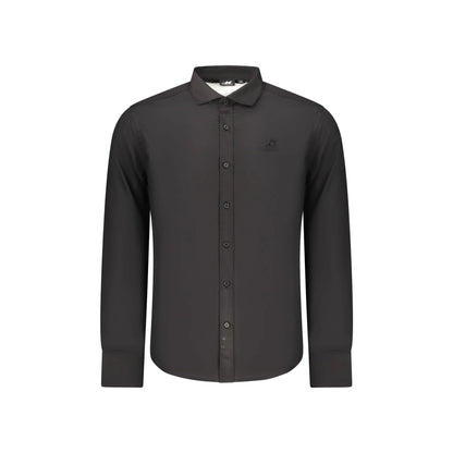 U.S. Grand Camicia Maniche Lunghe Uomo Nera Ricamo Camicie Nero - foto prodotto
