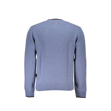 Napapijri Maglione Uomo Blu Ricamo Maglie - vista 2