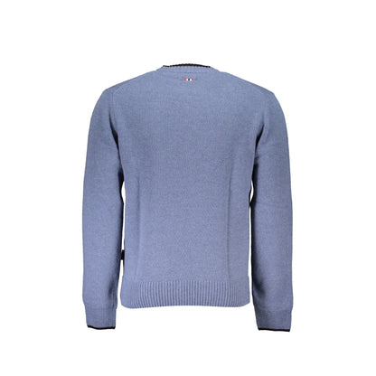 Napapijri Maglione Uomo Blu Ricamo Maglie - vista 2