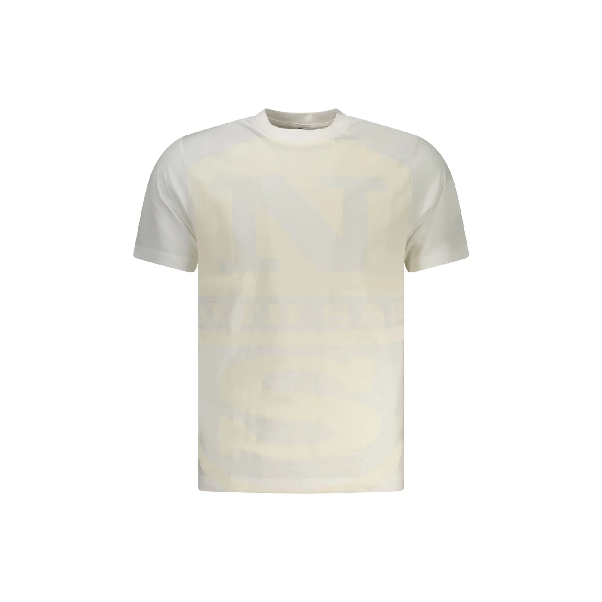 North Sails T-Shirt Uomo Bianca Maniche Corte Stampa Logo Bianco - foto prodotto