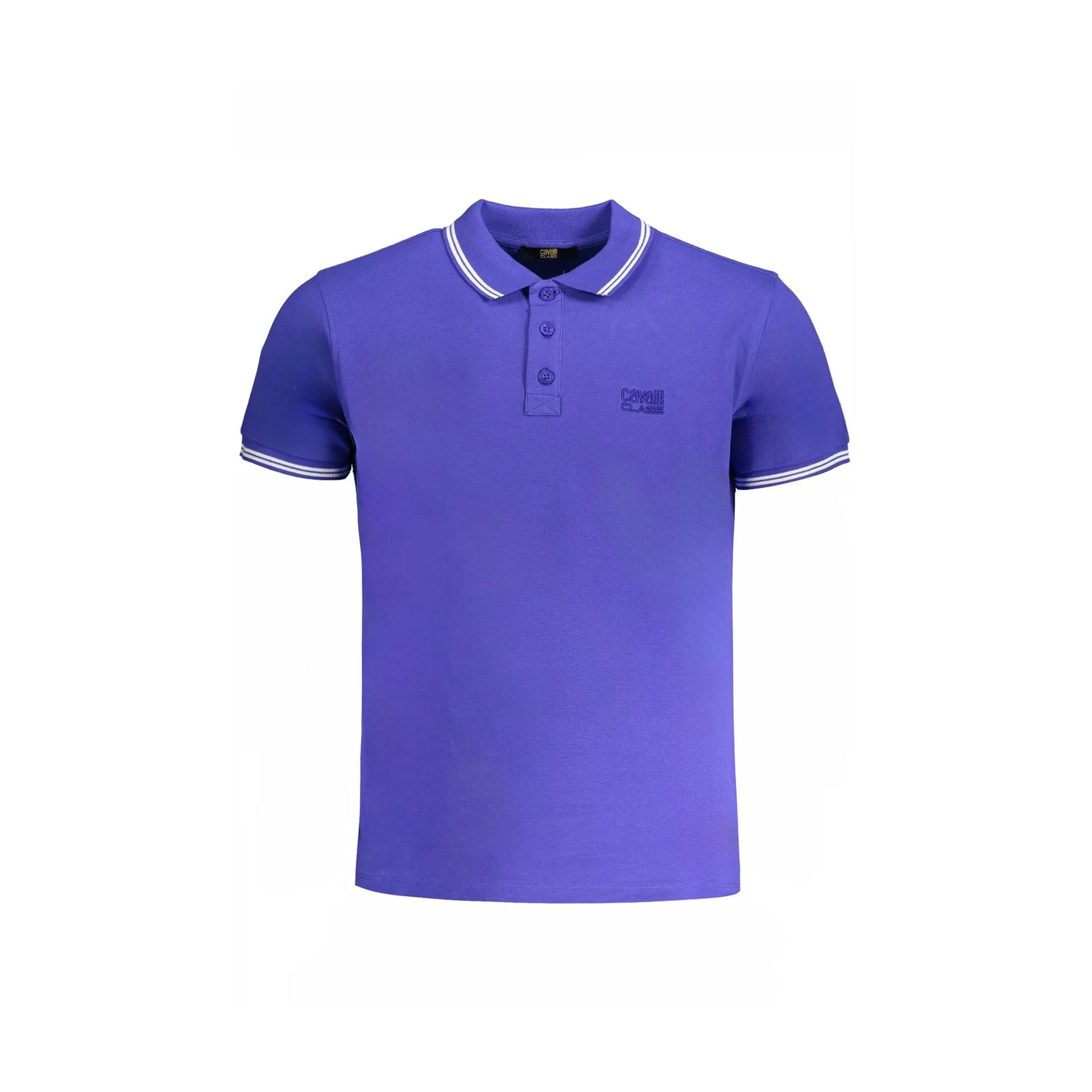 Cavalli Class Polo Maniche Corte Uomo Blu Ricamo - foto prodotto
