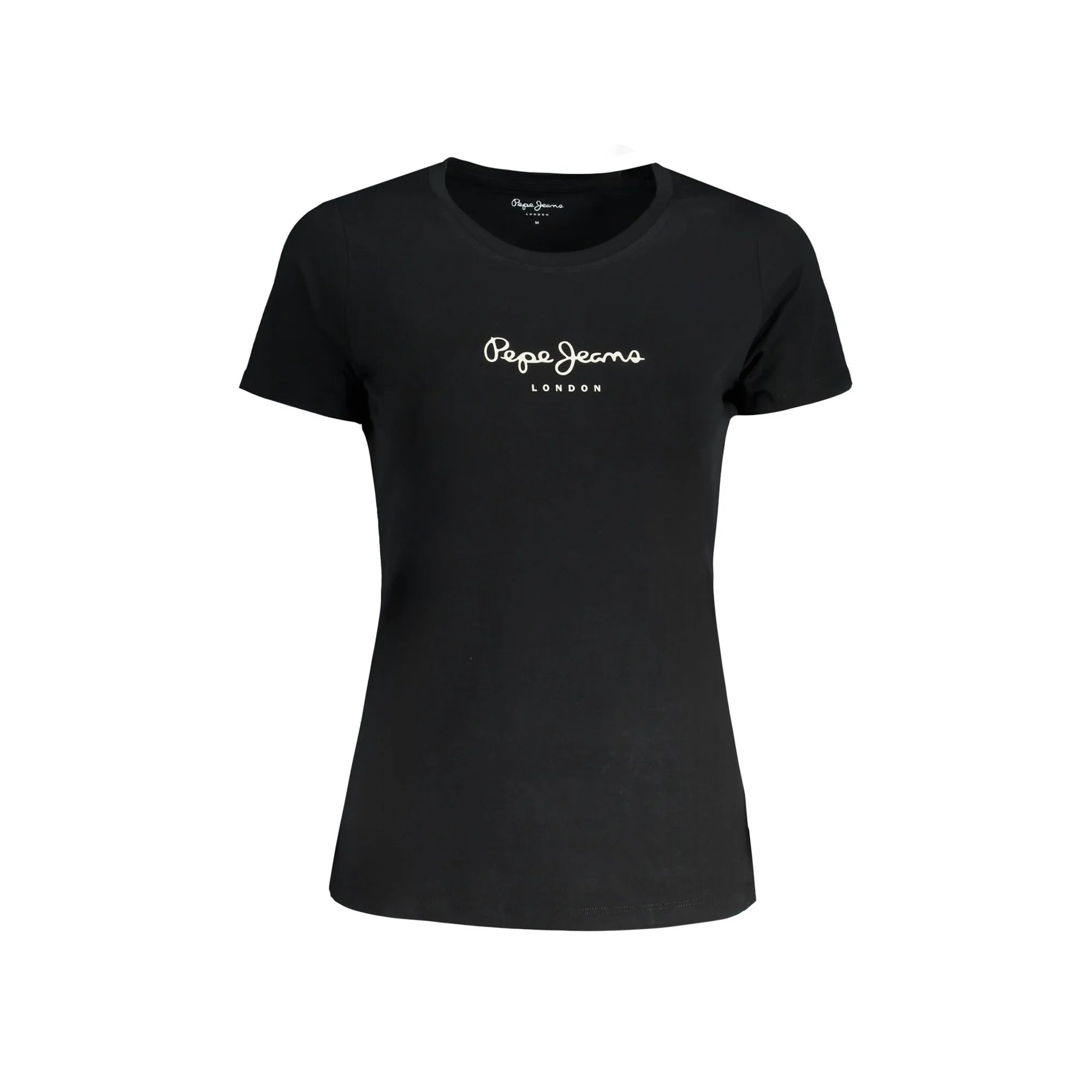 PEPE JEANS T-SHIRT MANICHE CORTE DONNA NERO