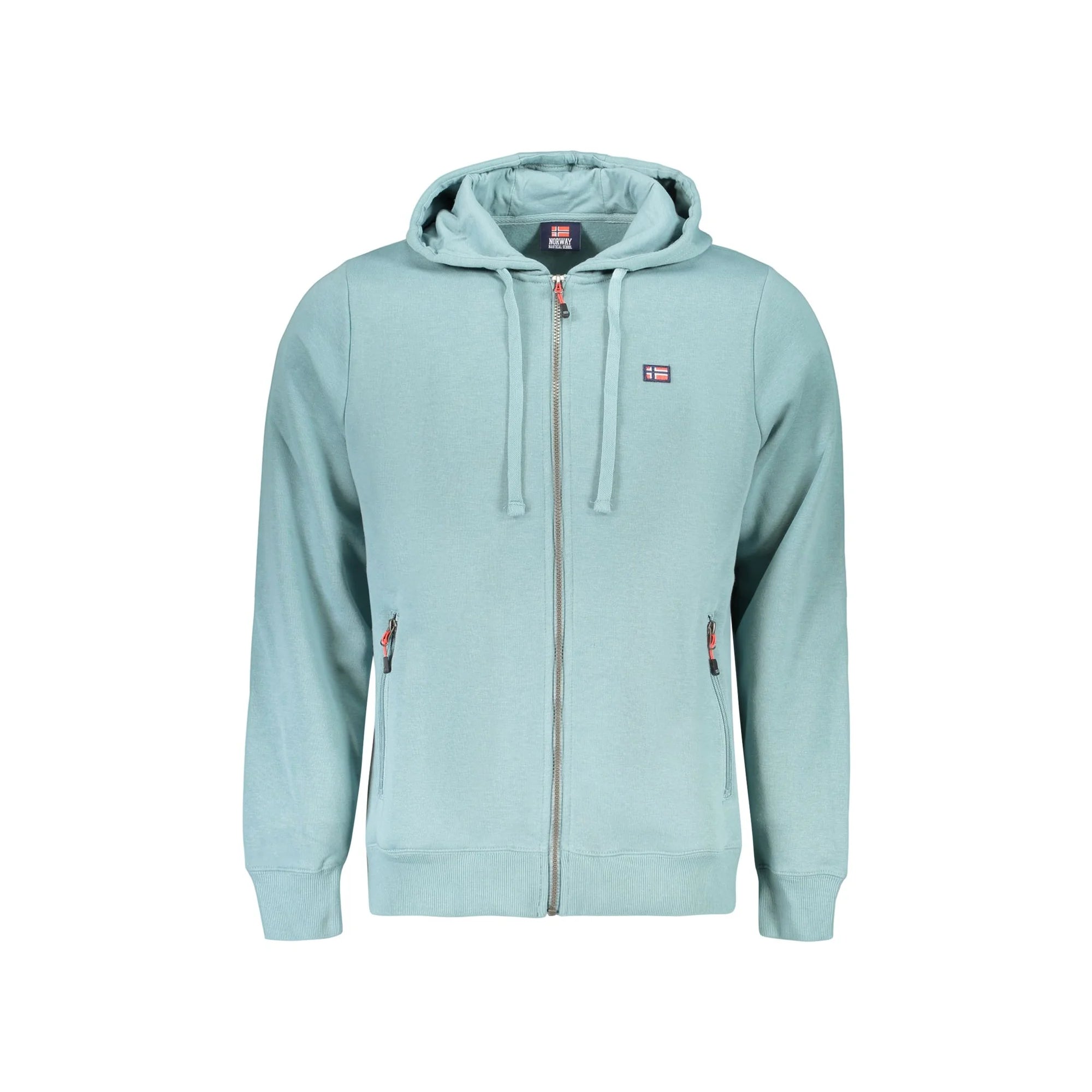 NORWAY 1963 FELPA CON ZIP UOMO VERDE