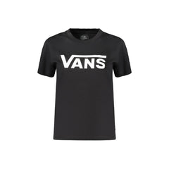 Vans T-Shirt Maniche Corte Donna Nera Stampa Logo