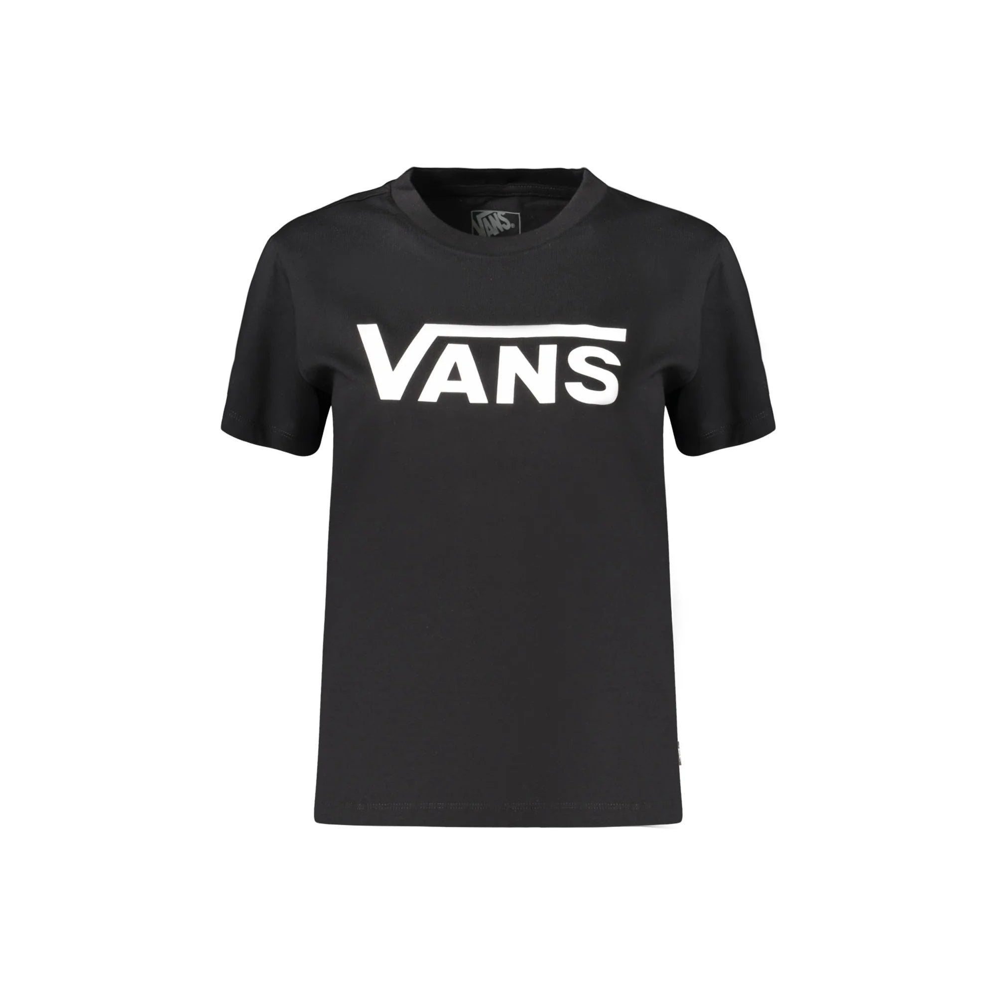 VANS T-SHIRT MANICHE CORTE DONNA NERO