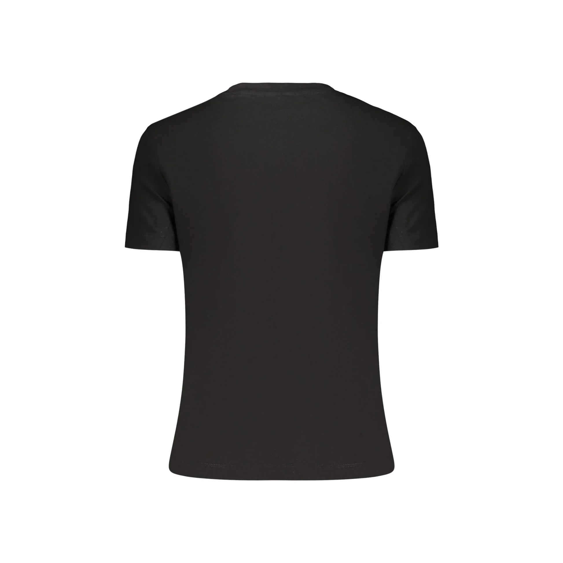 GUESS JEANS T-SHIRT MANICHE CORTE DONNA NERO