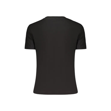 GUESS JEANS T-SHIRT MANICHE CORTE DONNA NERO