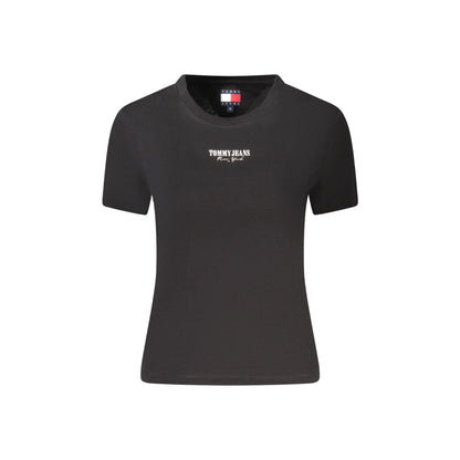 Tommy Hilfiger T-Shirt Maniche Corte Donna Nera Stampa Logo Nero - foto prodotto