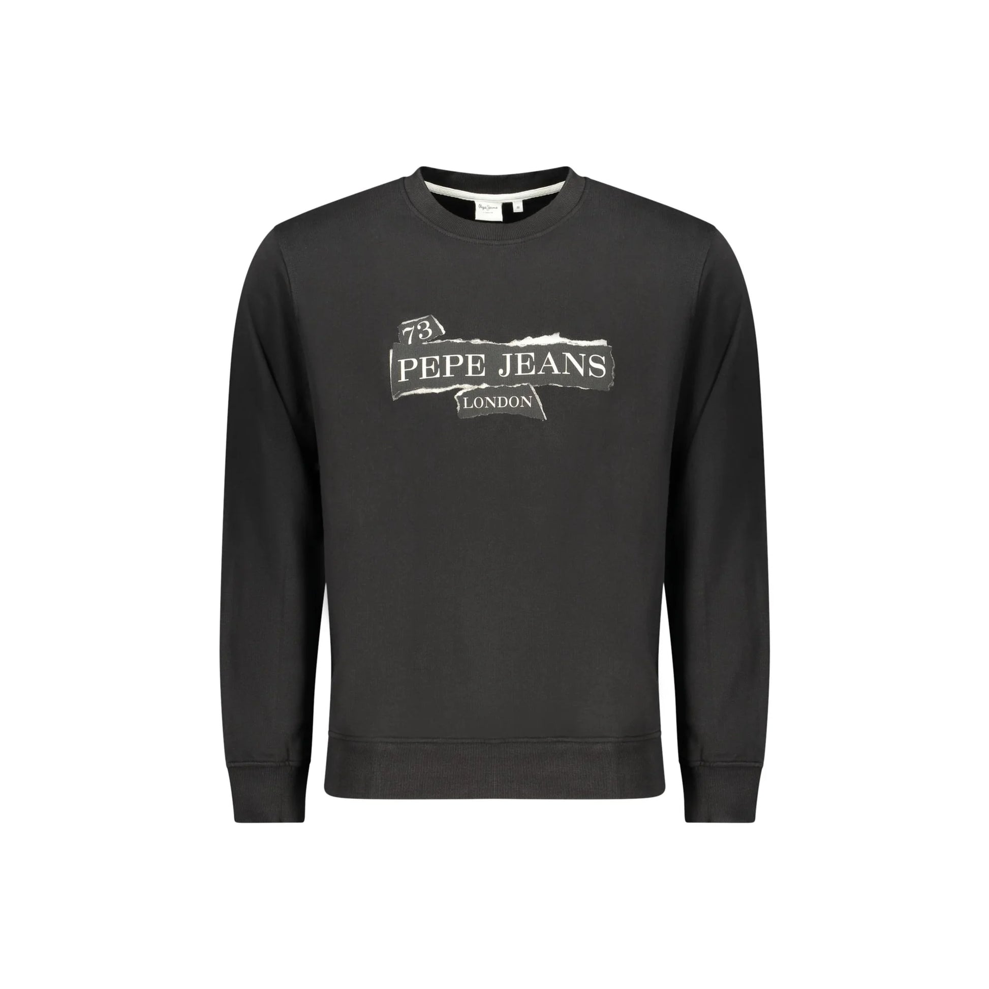 Pepe Jeans Felpa Maniche Lunghe Uomo Nera Stampa Logo Felpe Nero - foto prodotto
