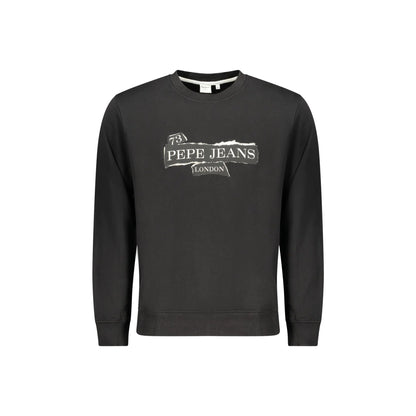 Pepe Jeans Felpa Maniche Lunghe Uomo Nera Stampa Logo Felpe Nero - foto prodotto