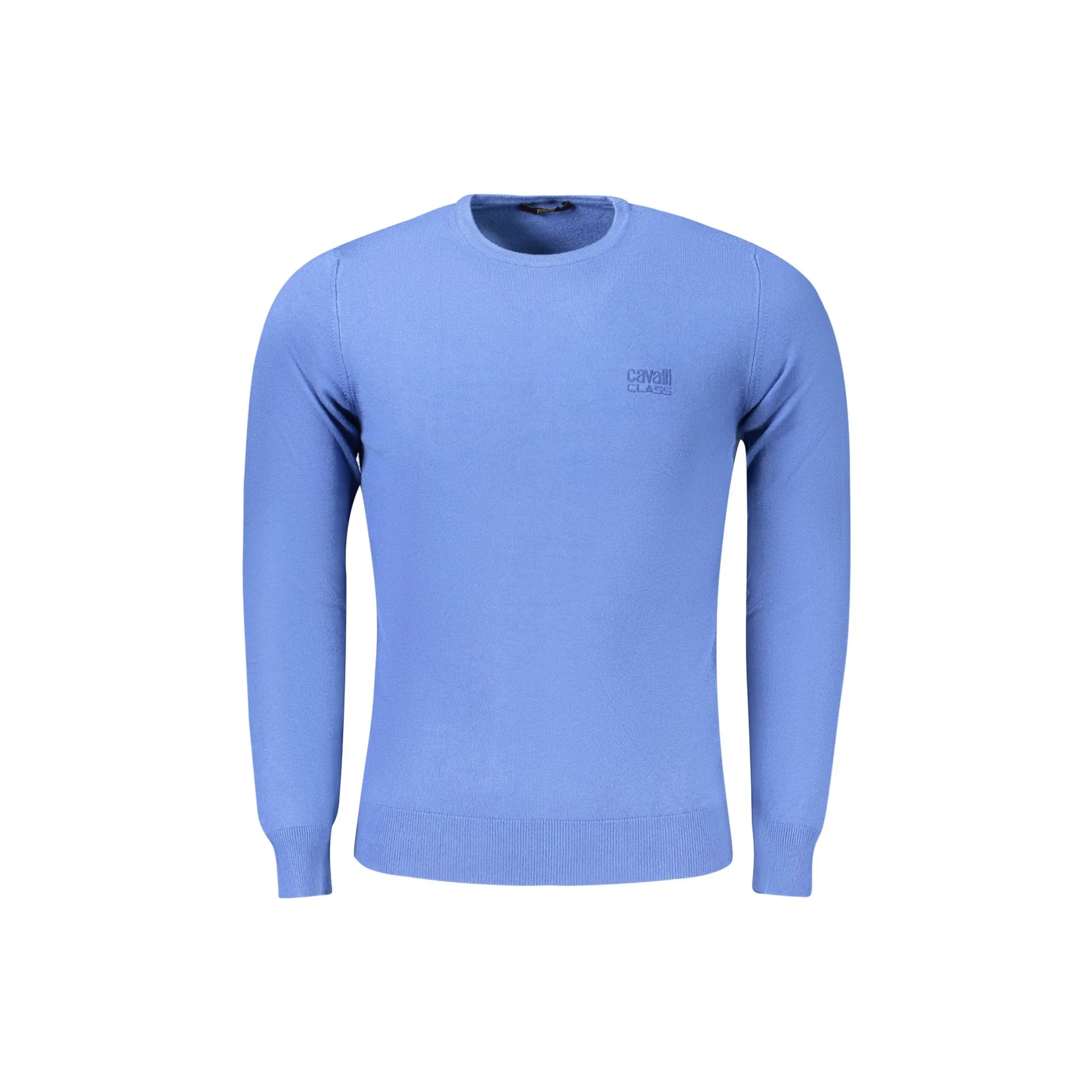 Cavalli Class Maglia Uomo Blu Girocollo con Logo Maglie - foto prodotto