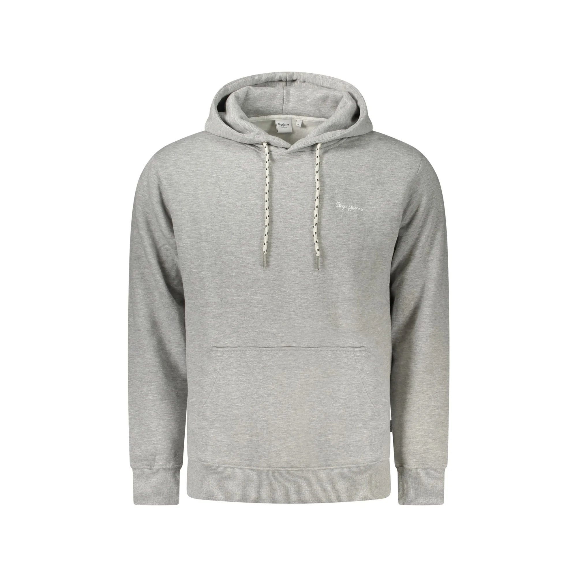 Pepe Jeans Felpa Uomo Grigia Cappuccio Felpata Sustainable Logo Felpe Grigio - foto prodotto