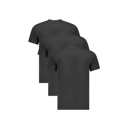 Calvin Klein T-Shirt Maniche Corte Uomo Nera Ricamo nero - vista 2