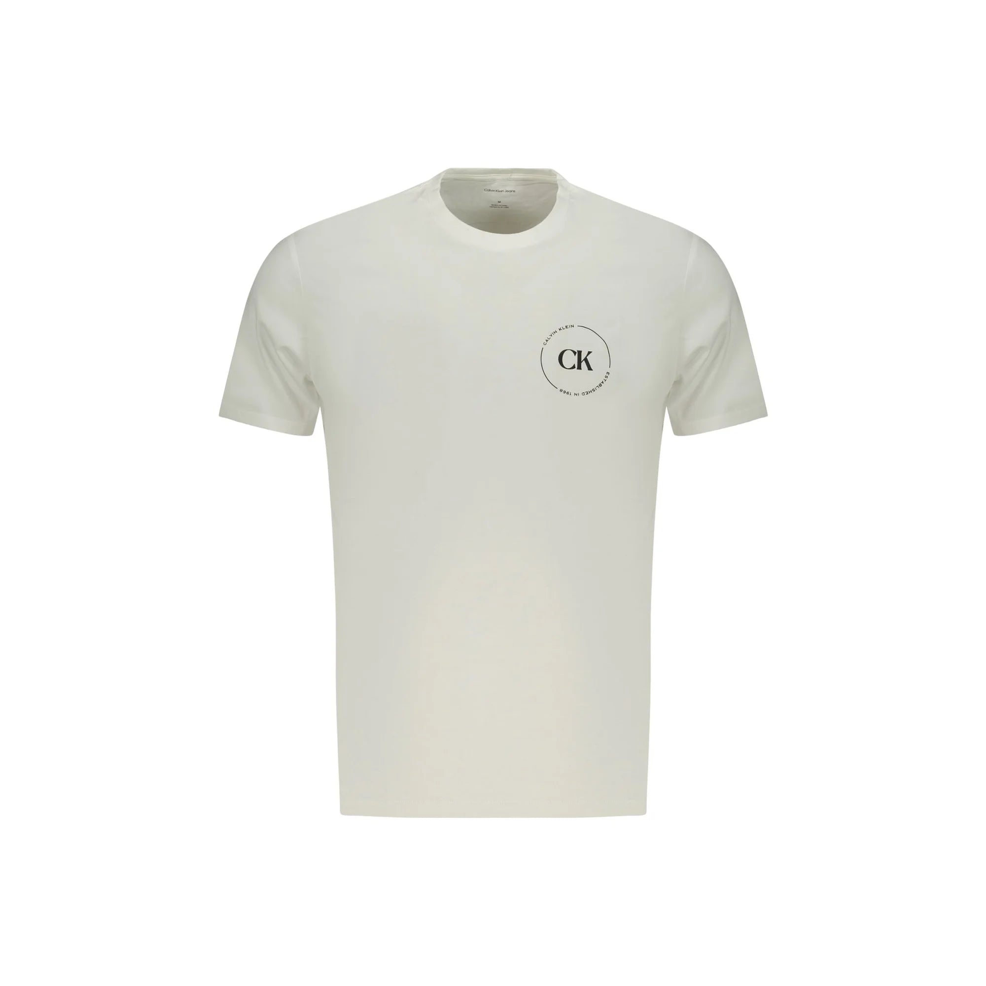 CALVIN KLEIN T-SHIRT MANICHE CORTE UOMO BIANCO