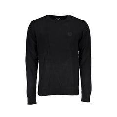 Gian Marco Venturi Maglia Uomo Nera Girocollo Maniche Lunghe Logo