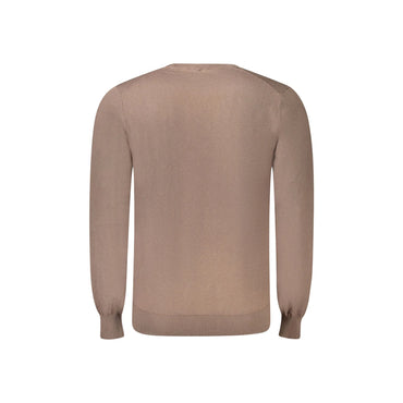 Guess Jeans Maglia Uomo Marrone Ricamo Maglie - vista 2