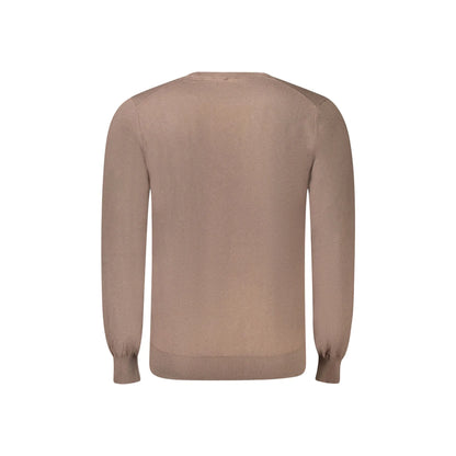Guess Jeans Maglia Uomo Marrone Ricamo Maglie - vista 2