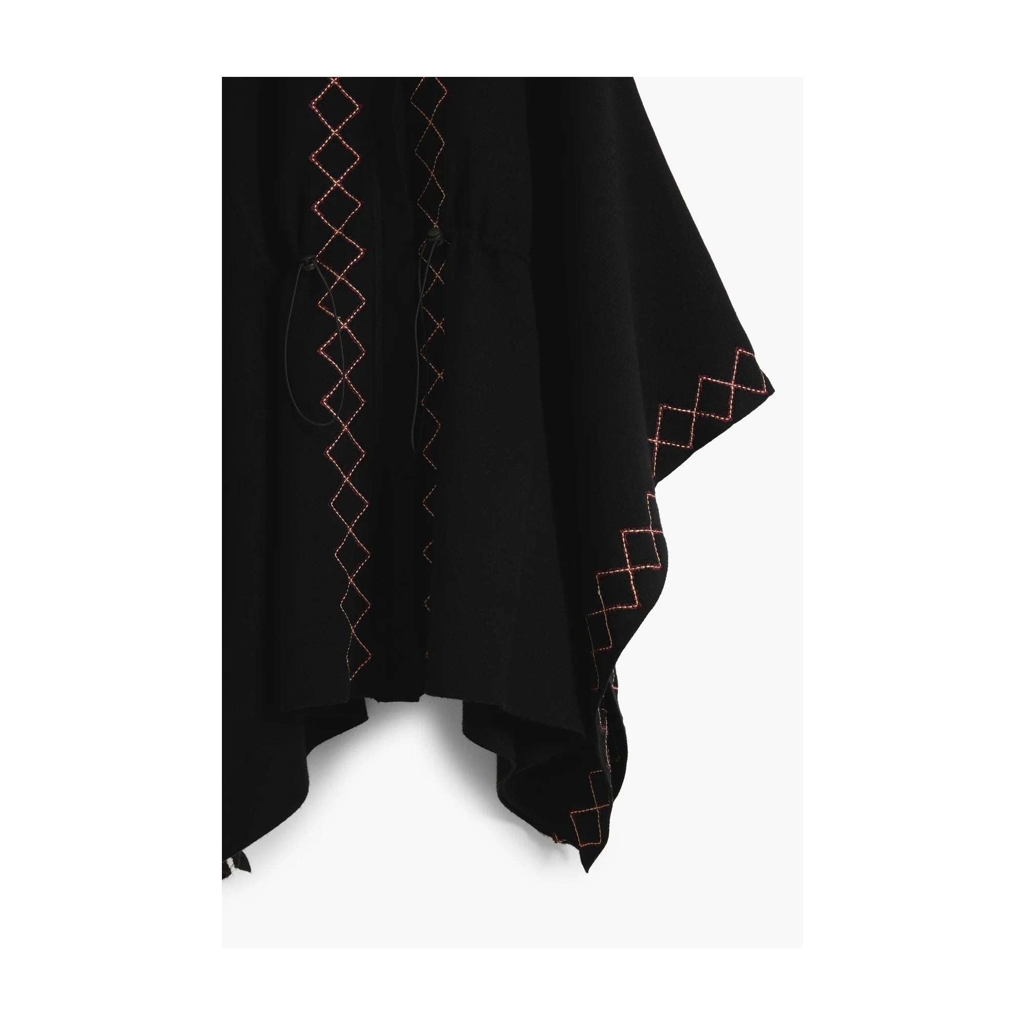 DESIGUAL PONCHO DONNA NERO