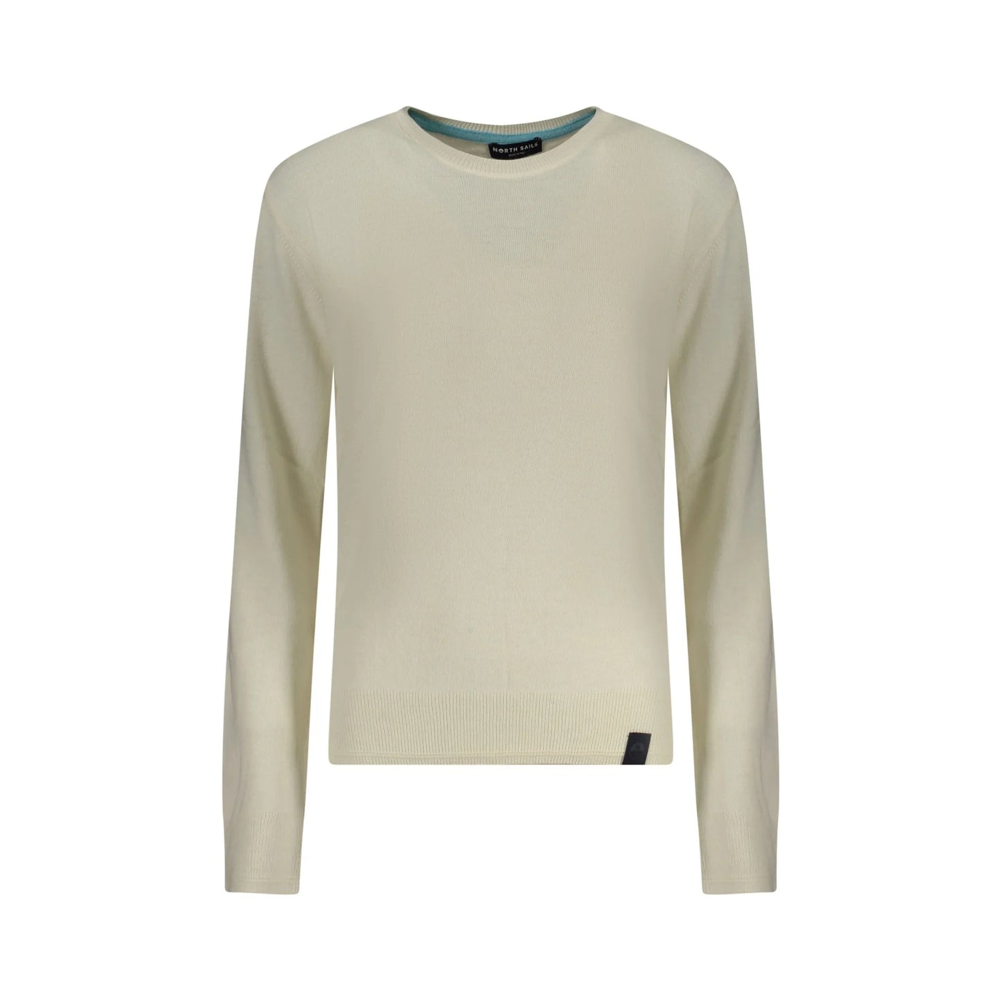 North Sails Maglione Donna Bianco Girocollo Maniche Lunghe Logo Maglie - foto prodotto