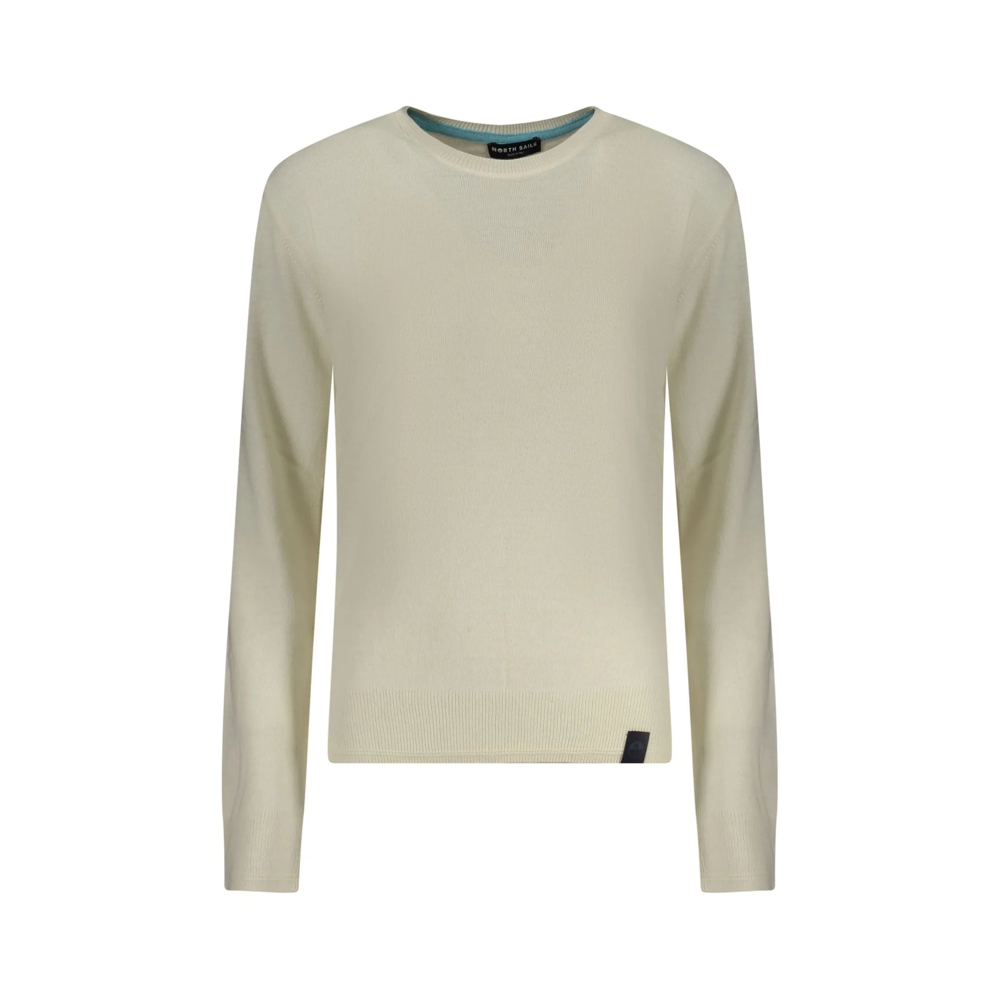 North Sails Maglione Donna Bianco Girocollo Maniche Lunghe Logo Maglie - foto prodotto