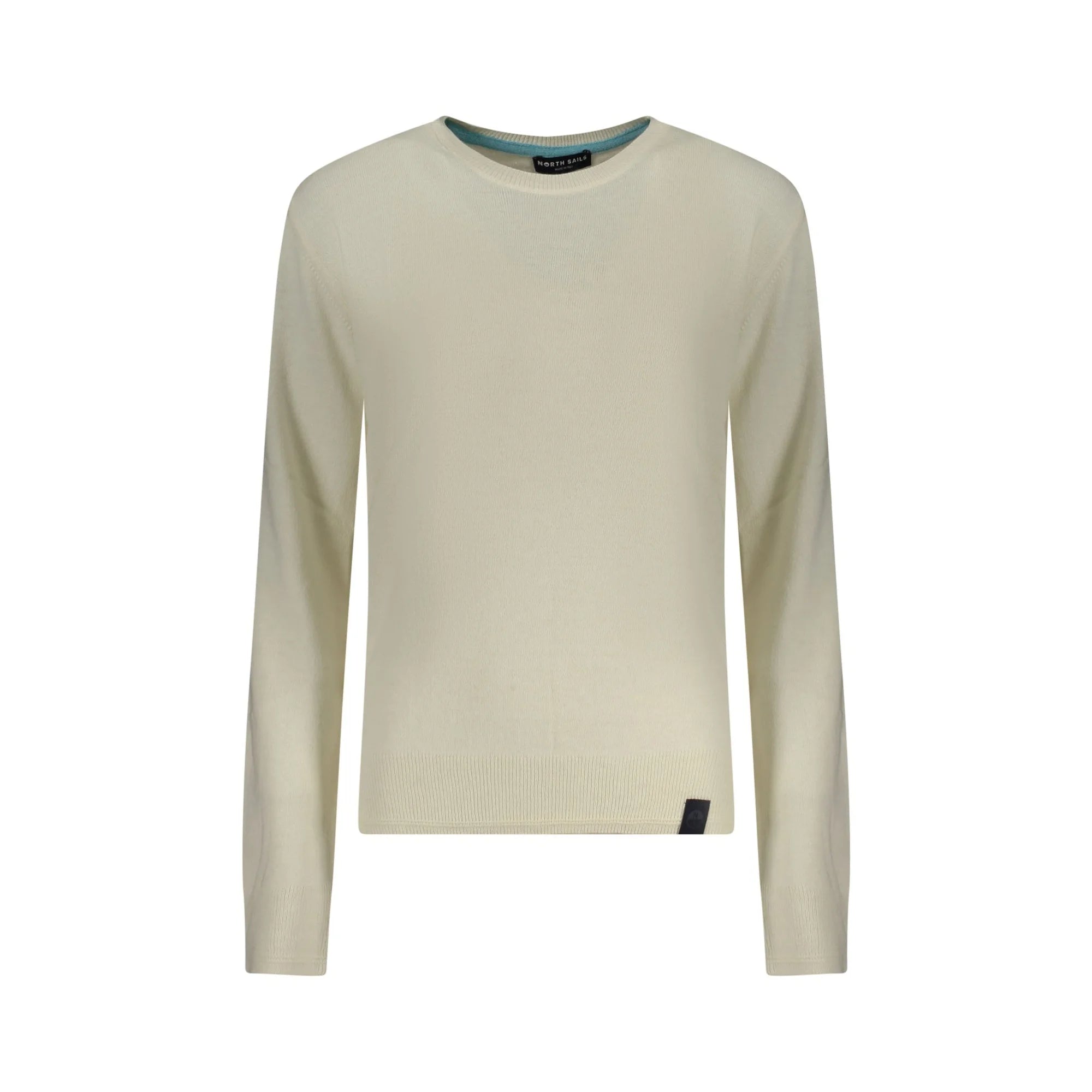 North Sails Maglione Donna Bianco Girocollo Maniche Lunghe Logo Maglie - foto prodotto