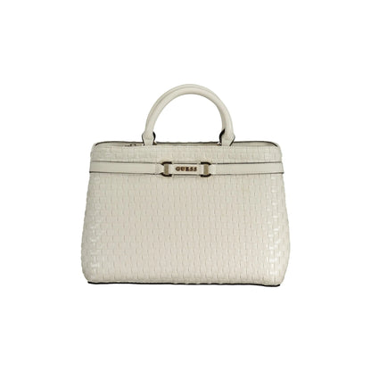 GUESS JEANS Borsa Donna MAJKA Bianca con Tracolla e Doppio Manico Borse Bianco - foto prodotto