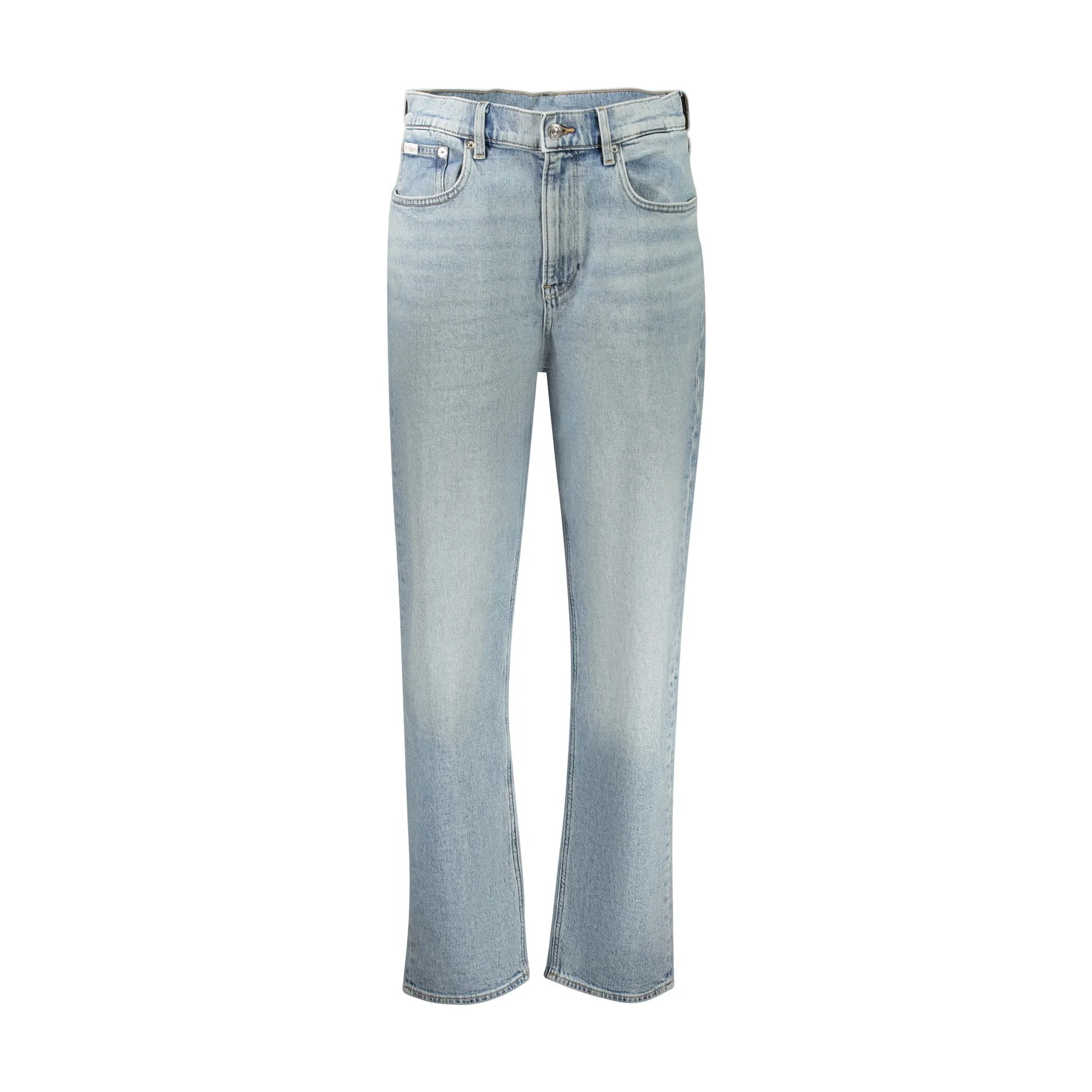 Calvin Klein Jeans Donna Azzurri Effetto Slavato Logo Azzurro - foto prodotto