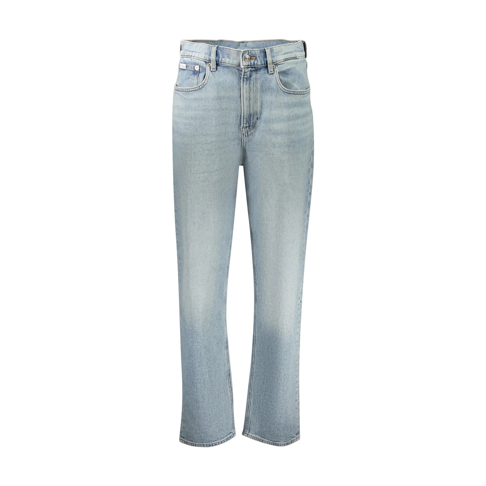 Calvin Klein Jeans Donna Azzurri Effetto Slavato Logo Azzurro - foto prodotto