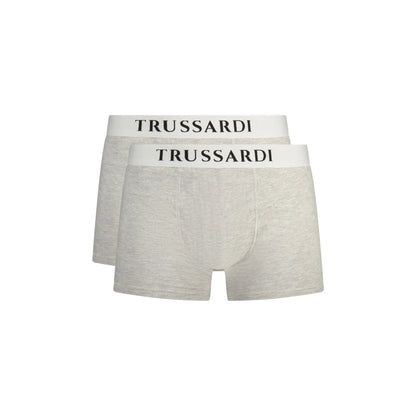 Trussardi Boxer Uomo Grigio Stampa Logo Intimo - foto prodotto