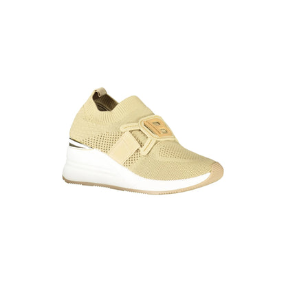 LAURA BIAGIOTTI Sneakers Donna Beige Elastiche con Plateau 6 cm - vista 2