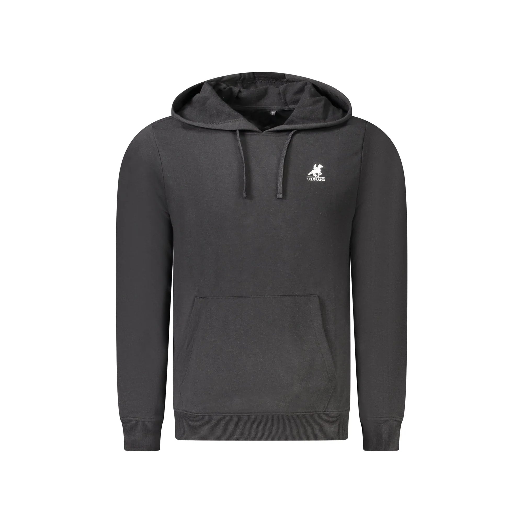 U.S. GRAND POLO FELPA SENZA ZIP UOMO NERO