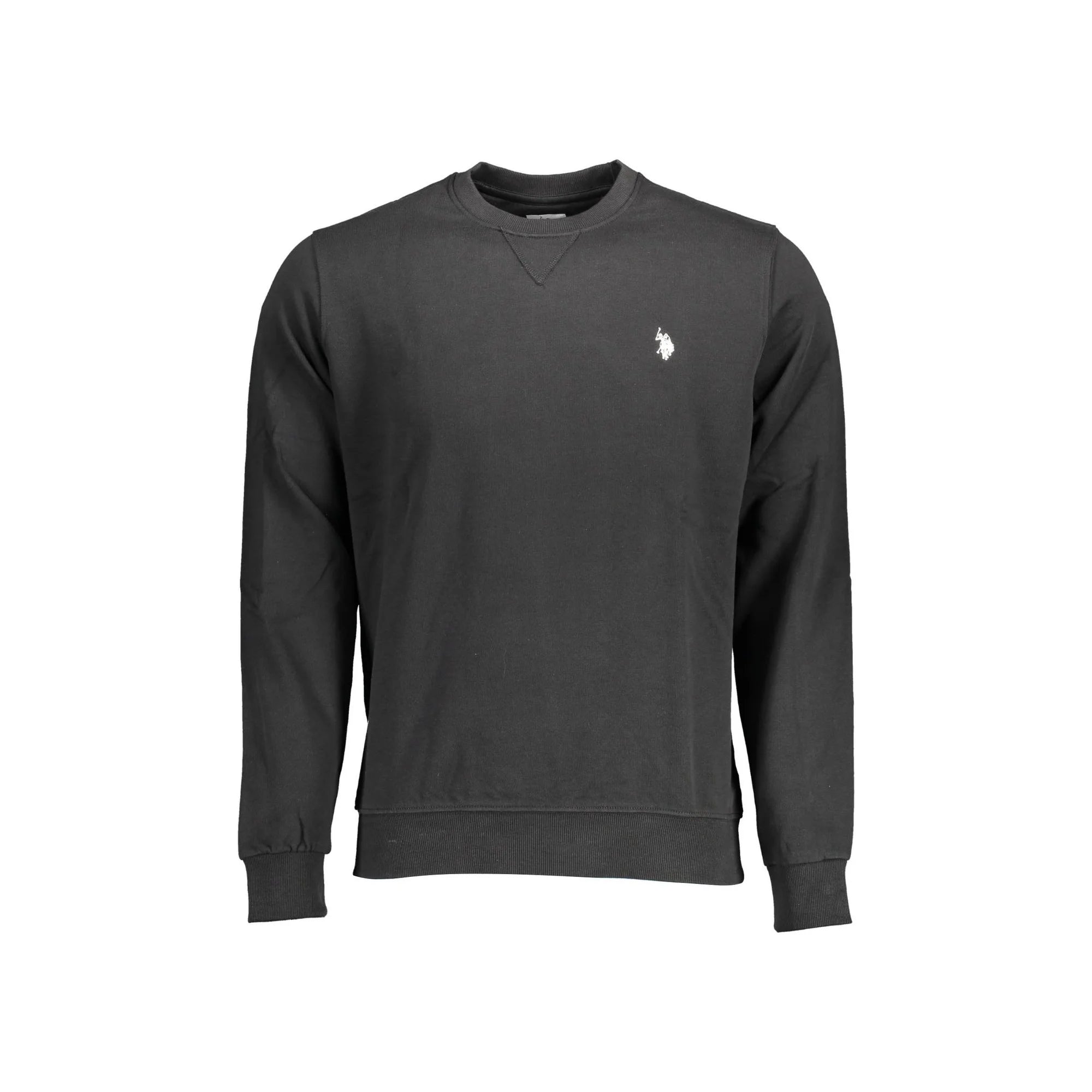 U.S. POLO FELPA SENZA ZIP UOMO NERO