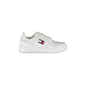TOMMY HILFIGER Scarpe Sneakers Donna Bianche con Lacci e Logo Bianco - foto prodotto