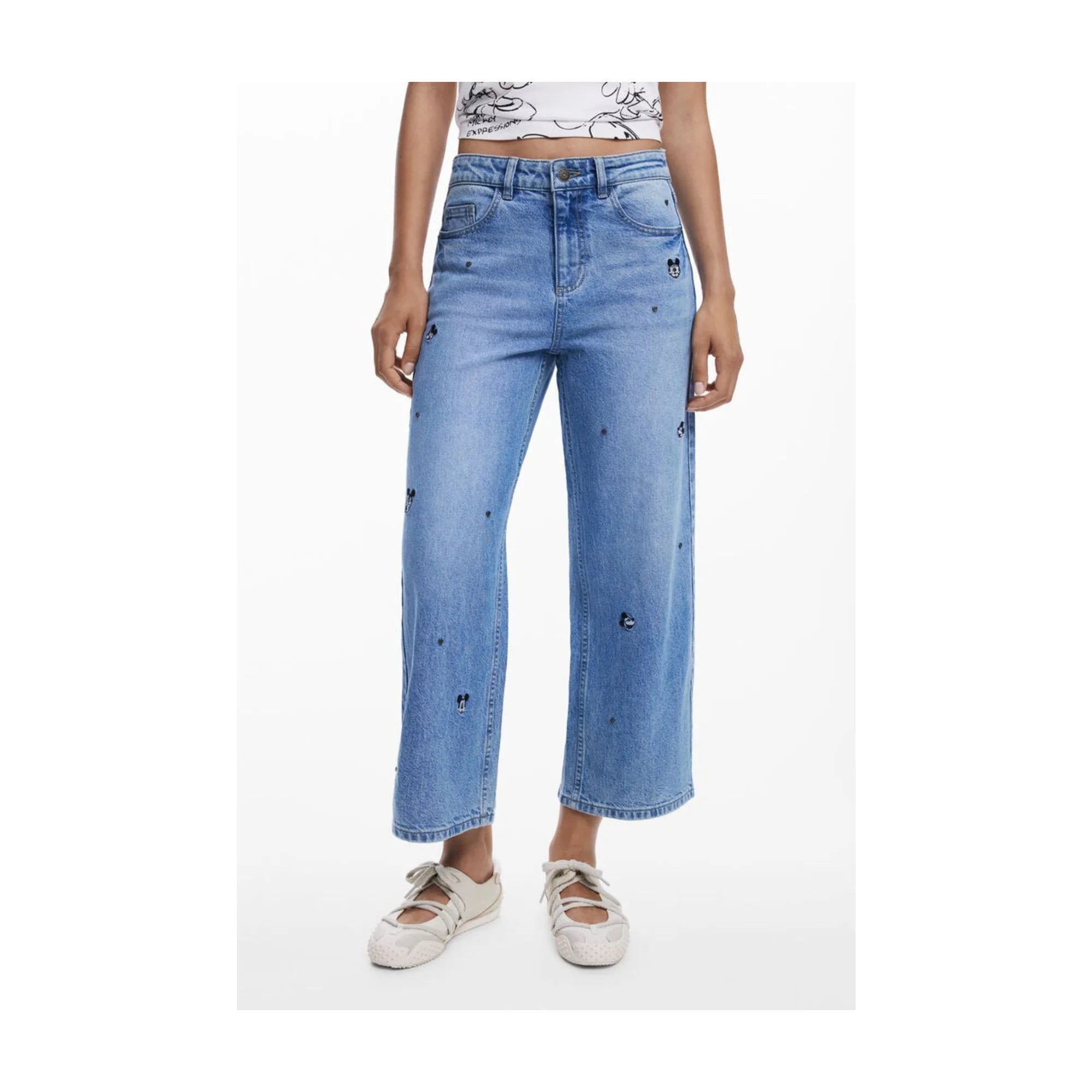 DESIGUAL JEANS DENIM DONNA AZZURRO