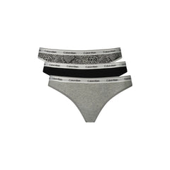 Calvin Klein Slip Donna Grigio Stampa Logo