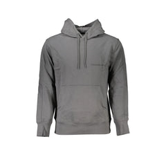 Calvin Klein Felpa Maniche Lunghe Uomo Grigia Stampa Logo