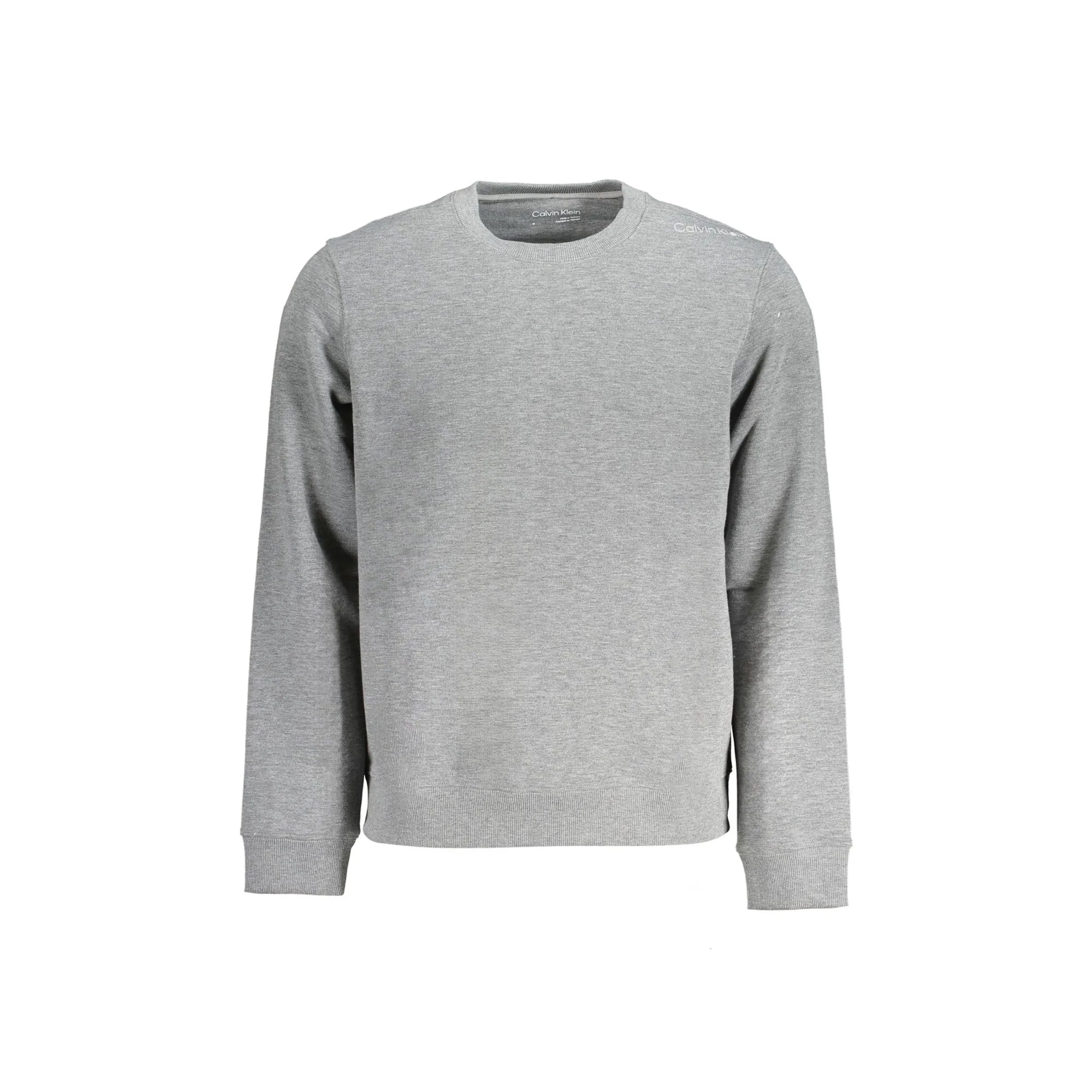 Calvin Klein Felpa Maniche Lunghe Uomo Grigia Stampa Logo Felpe Grigio - foto prodotto