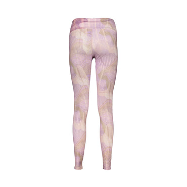 Fila Pantaloni Leggins Donna Viola Stampa Logo - vista 2