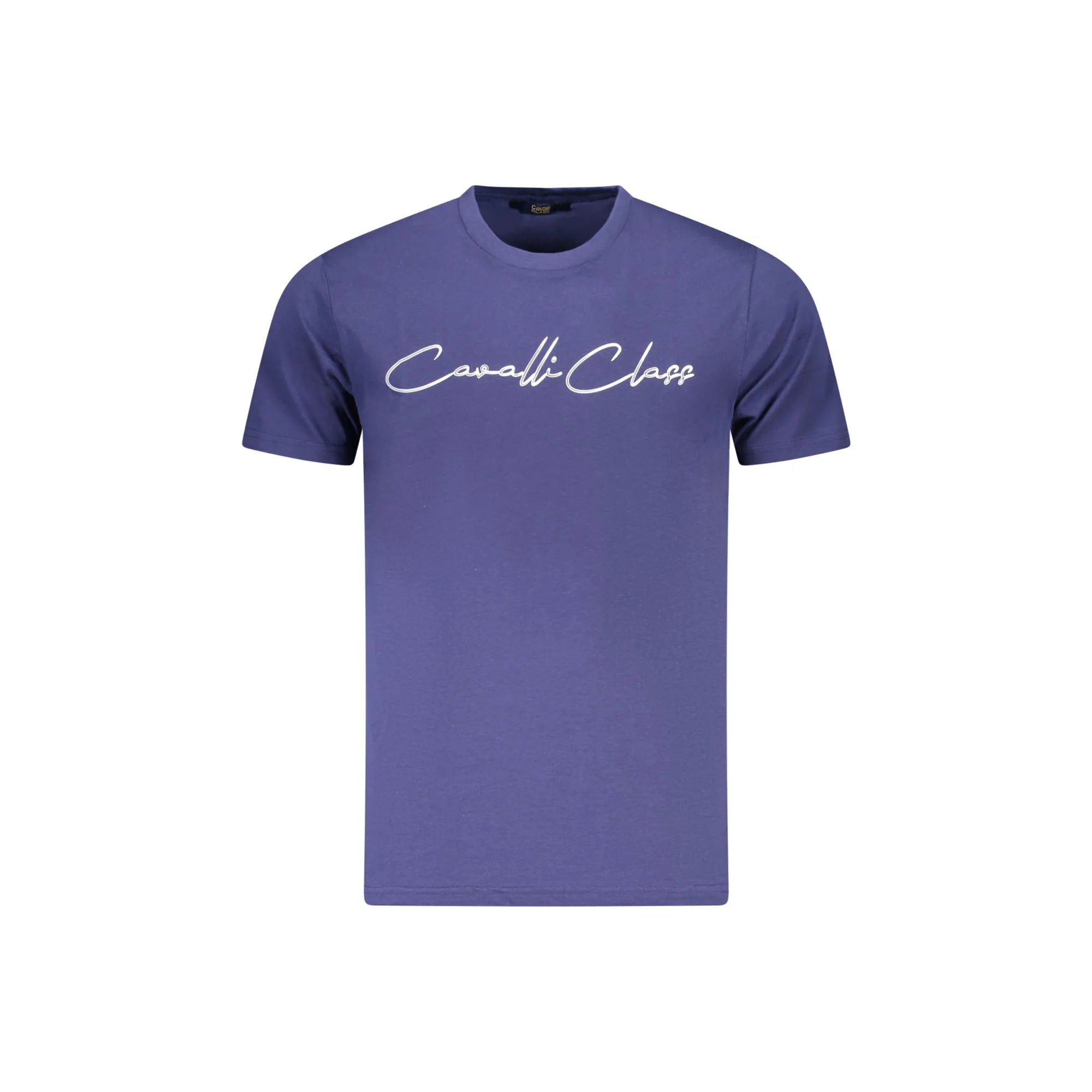 Cavalli Class T-Shirt Maniche Corte Uomo Blu Stampa - foto prodotto