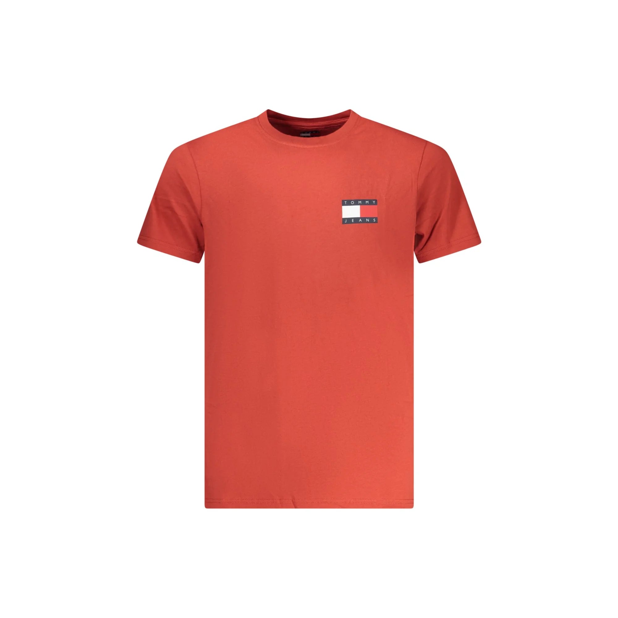 TOMMY HILFIGER T-SHIRT MANICHE CORTE UOMO ROSSO