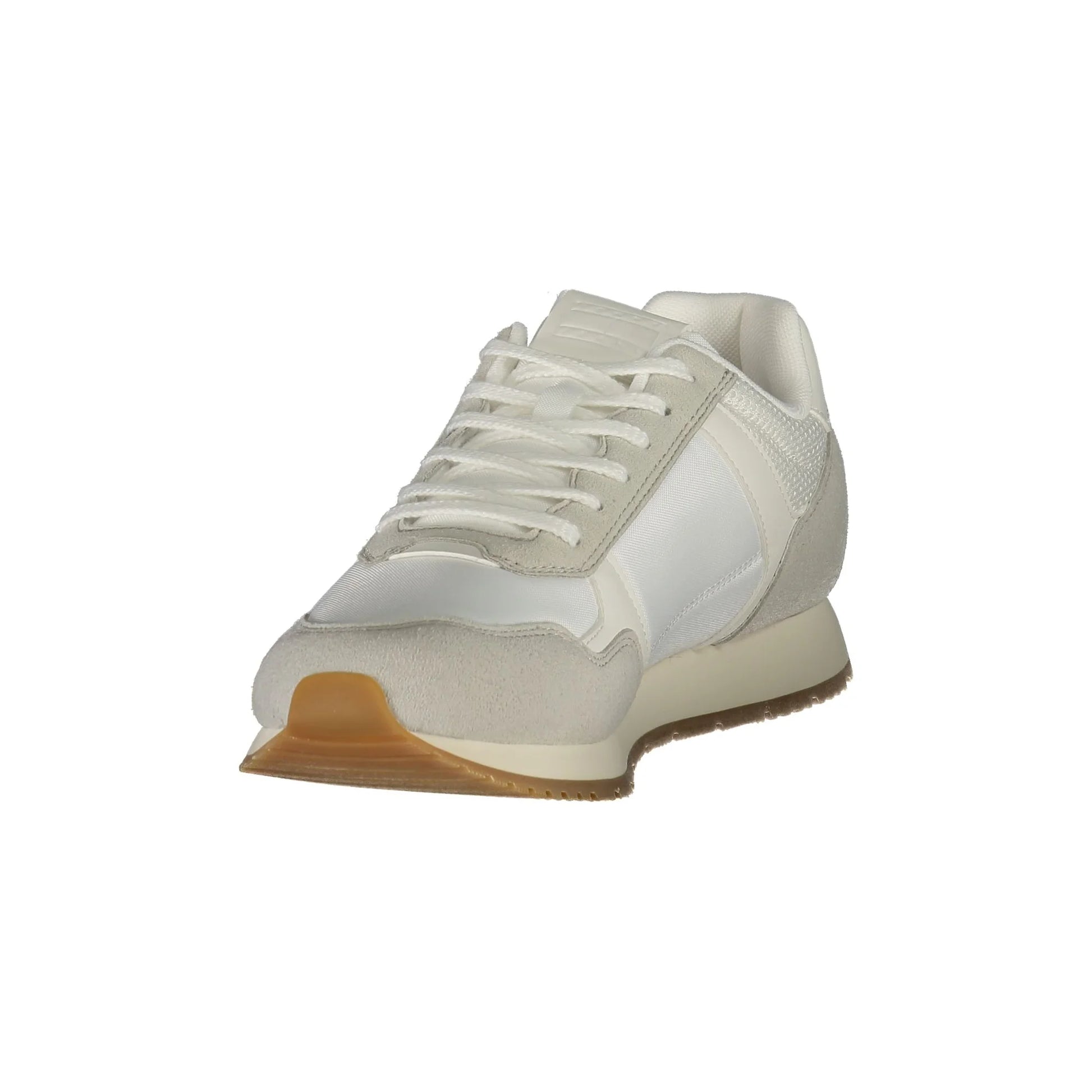 TOMMY HILFIGER Sneakers Uomo Bianche con Lacci e Dettagli a Contrasto bianco - vista 3