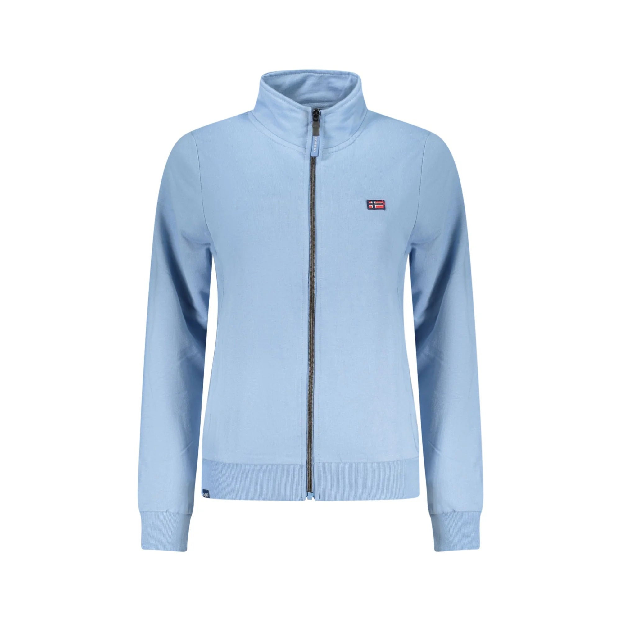 NORWAY 1963 FELPA CON ZIP DONNA AZZURRO