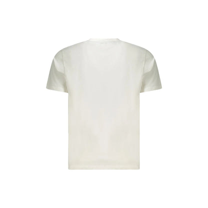 North Sails T-Shirt Uomo Bianca Girocollo Cotone Stampa Logo bianco - vista 2