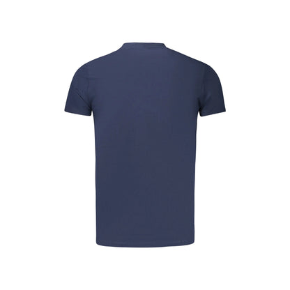 Pepe Jeans T-Shirt Maniche Corte Uomo Blu Stampa Logo - vista 2