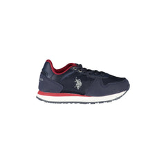 U.S. POLO ASSN. Sneaker Kinder Blau mit Schnürsenkeln und Logo