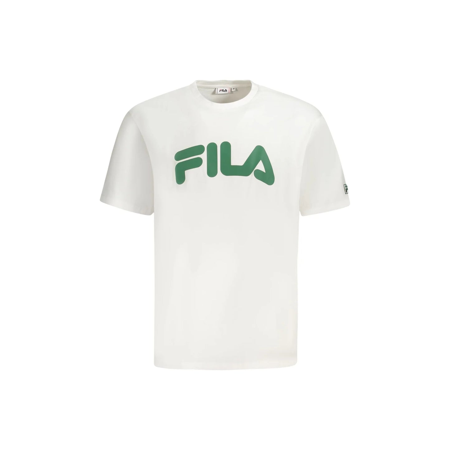 Fila T-Shirt Maniche Corte Uomo Bianca Stampa Bianco - foto prodotto